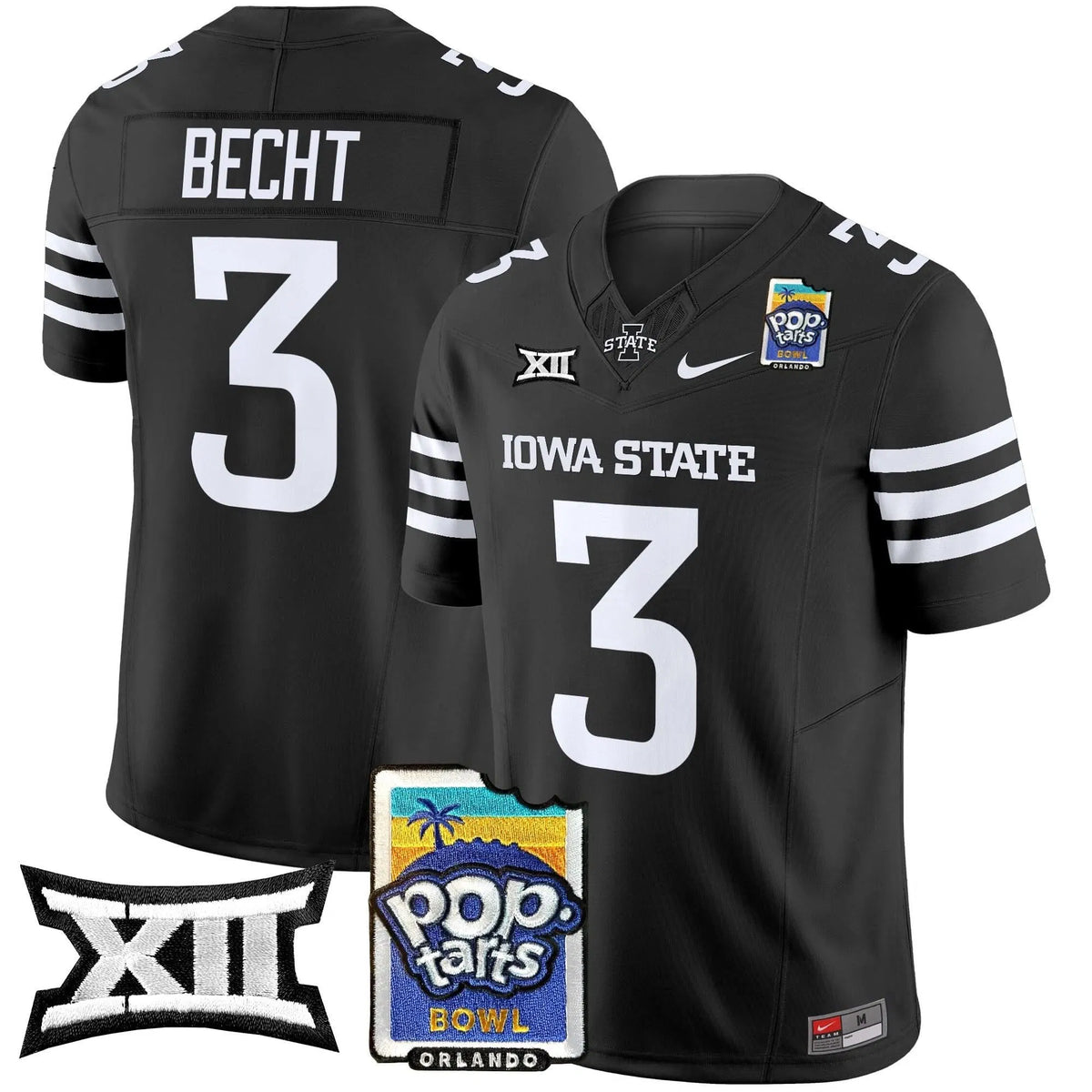 Personalized ISC 2026 PopTarts Bowl Patch Vapor Limited Jersey - Black / Rocco Becht Stitched