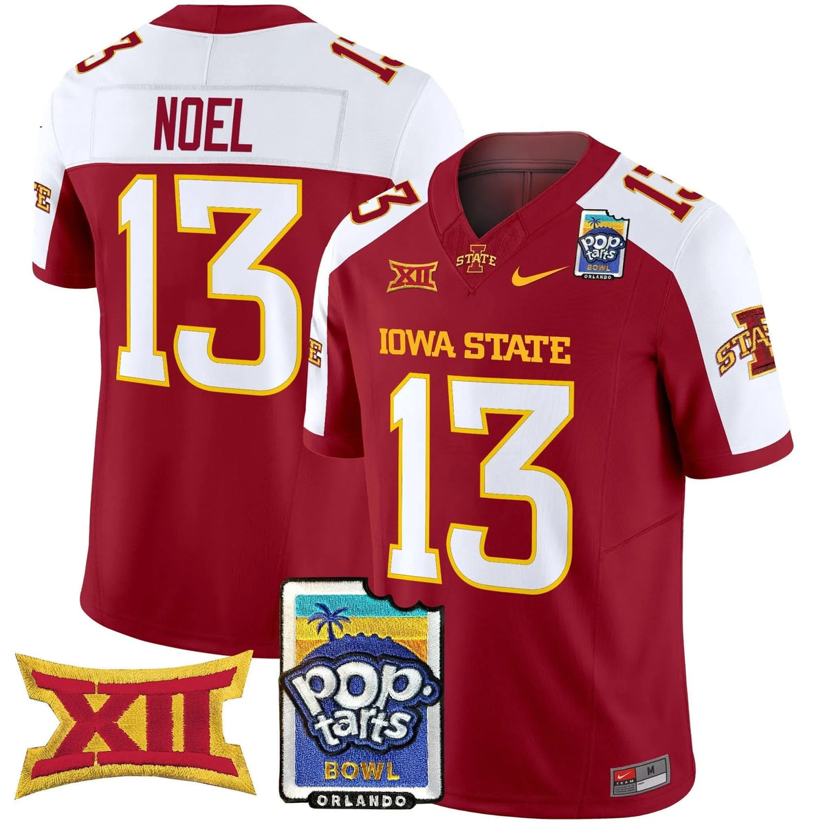 Personalized ISC 2026 PopTarts Bowl Patch Vapor Limited Jersey - Cardinal Alternate / Jaylin Noel Stitched