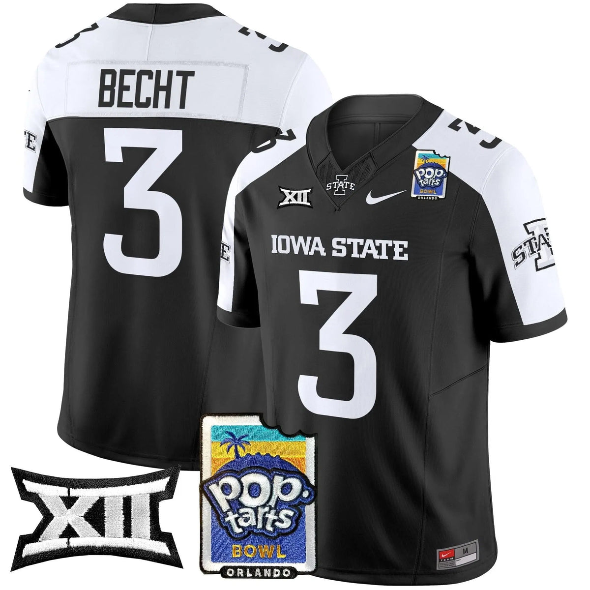 Personalized ISC 2026 PopTarts Bowl Patch Vapor Limited Jersey - Black Alternate / Rocco Becht Stitched