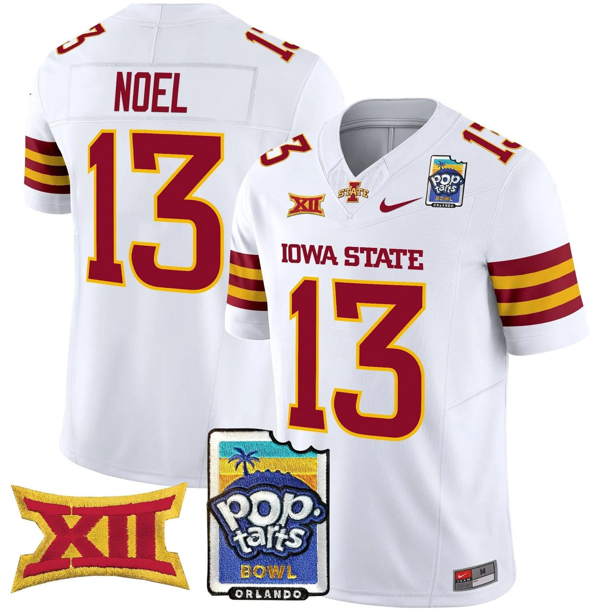 Personalized ISC 2026 PopTarts Bowl Patch Vapor Limited Jersey - White / Jaylin Noel Stitched