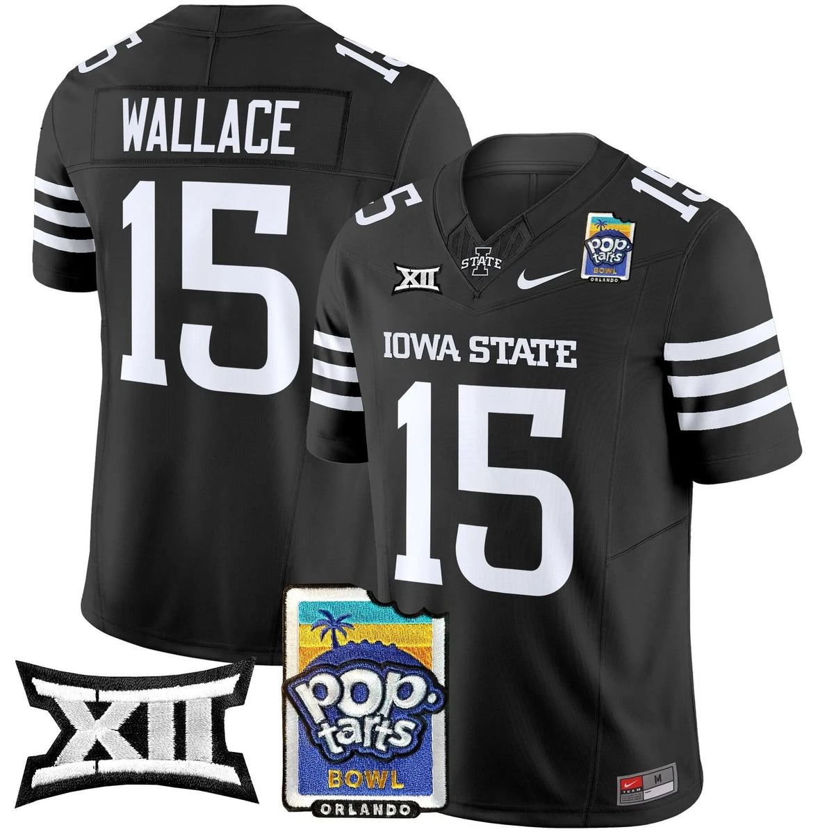 Personalized ISC 2026 PopTarts Bowl Patch Vapor Limited Jersey - Black / Seneca Wallace Stitched