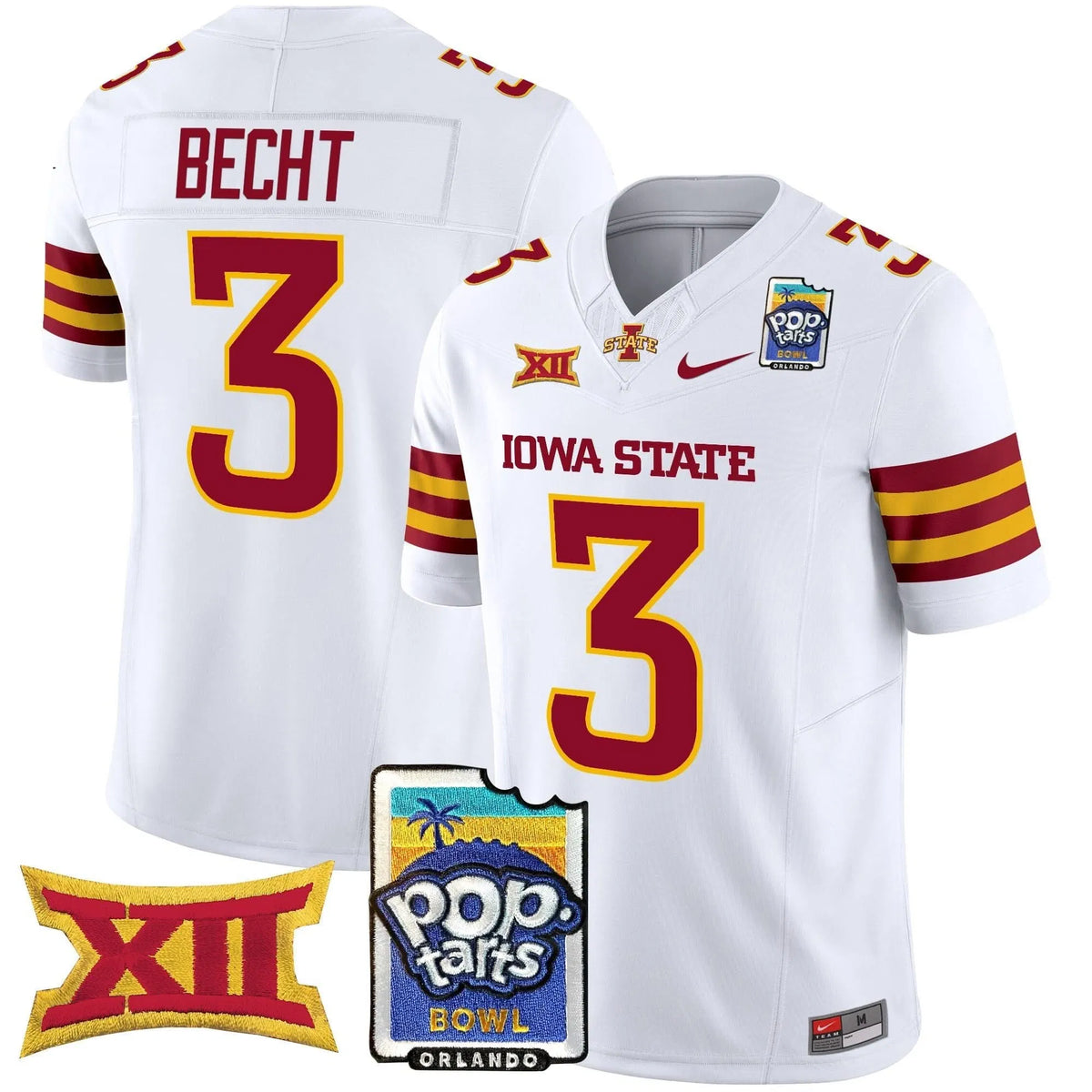 Personalized ISC 2026 PopTarts Bowl Patch Vapor Limited Jersey - White / Rocco Becht Stitched