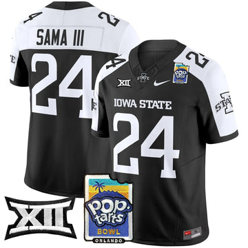 Personalized ISC 2026 PopTarts Bowl Patch Vapor Limited Jersey - Black Alternate / Abu Sama III Stitched