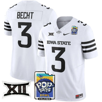 Personalized ISC 2026 PopTarts Bowl Patch Vapor Limited Jersey - White Limited / Rocco Becht Stitched
