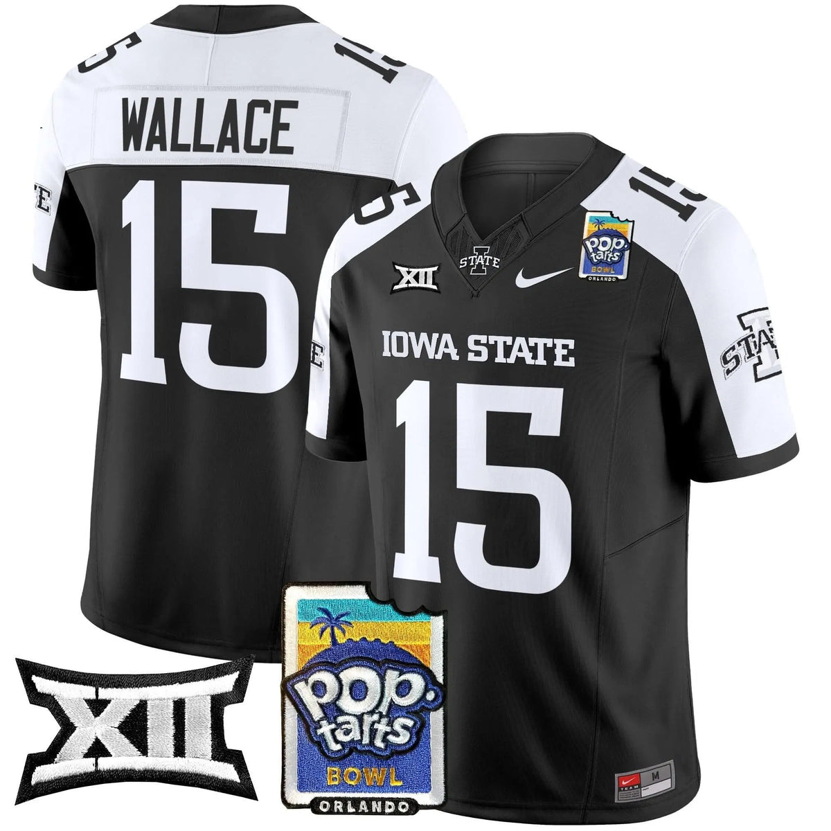 Personalized ISC 2026 PopTarts Bowl Patch Vapor Limited Jersey - Black Alternate / Seneca Wallace Stitched