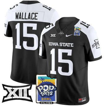 Personalized ISC 2026 PopTarts Bowl Patch Vapor Limited Jersey - Black Alternate / Seneca Wallace Stitched