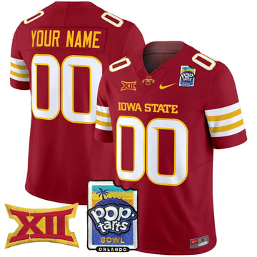 Personalized ISC 2026 PopTarts Bowl Patch Vapor Limited Custom Jersey - Cardinal Stitched