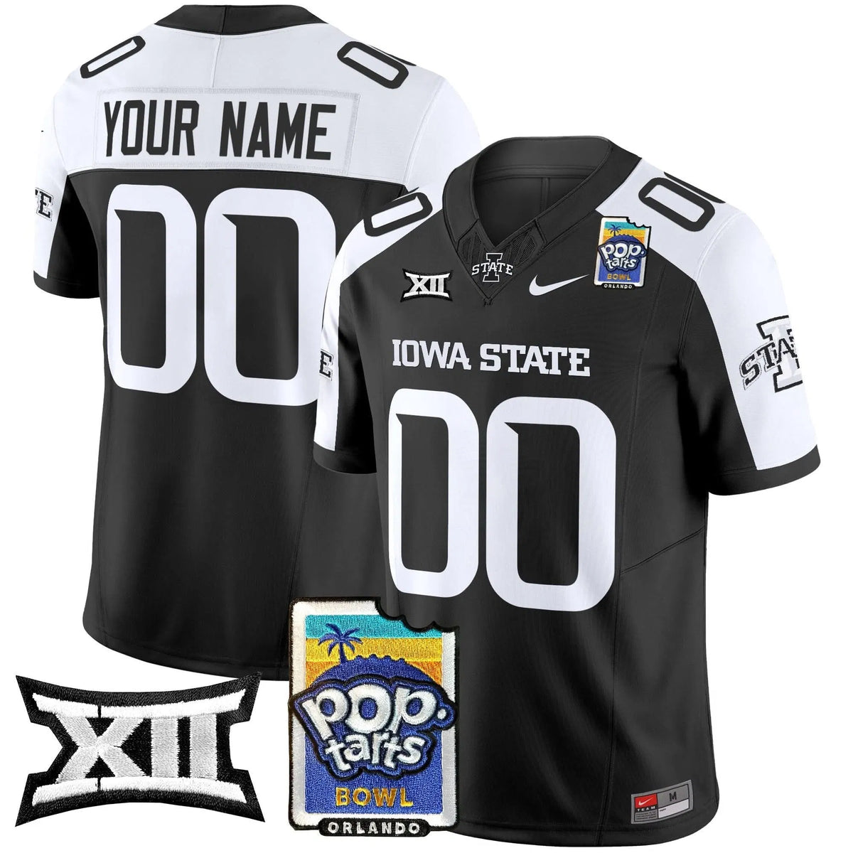 Personalized ISC 2026 PopTarts Bowl Patch Vapor Limited Custom Jersey - Black Alternate Stitched