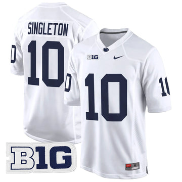 Personalized PSU 2026 Game Jersey - White / Nicholas Singleton Stitched