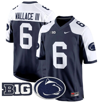 Personalized PSU 2026 Game Jersey - Navy Alternate / Harrison Wallace III Stitched