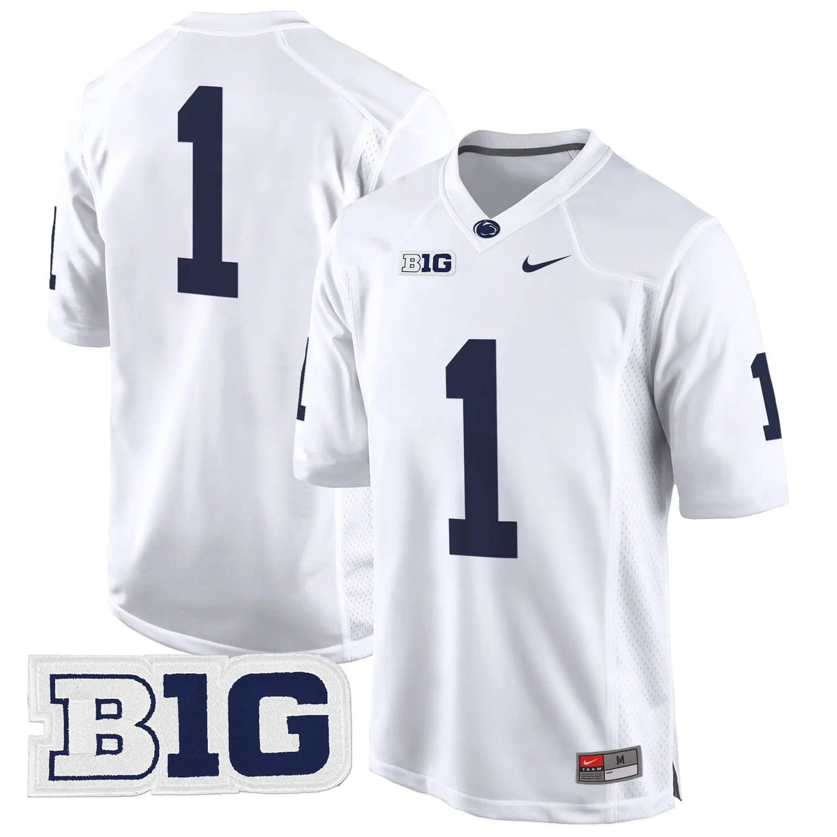 Personalized PSU 2026 Game Jersey - White / #1 Team Stitched