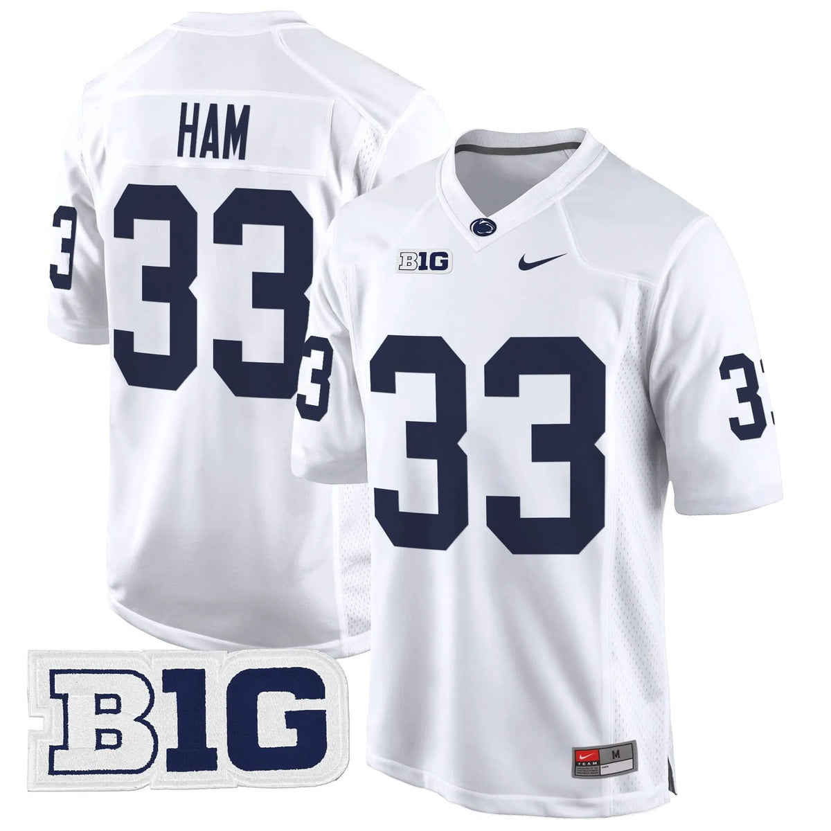 Personalized PSU 2026 Game Jersey - White / Jack Ham Stitched