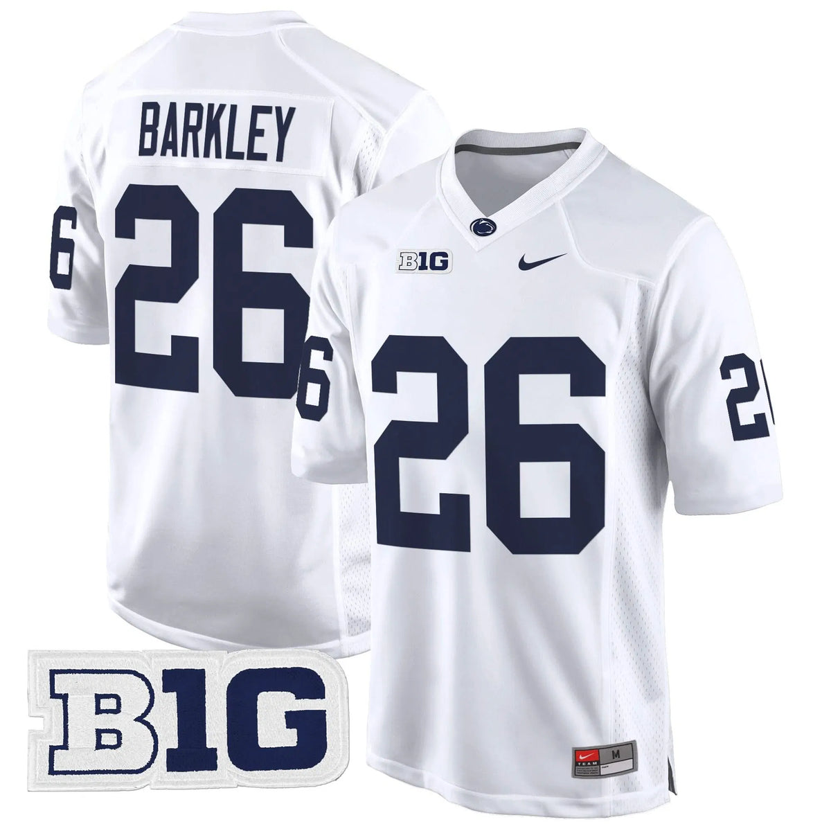 Personalized PSU 2026 Game Jersey - White / Saquon Barkley Stitched