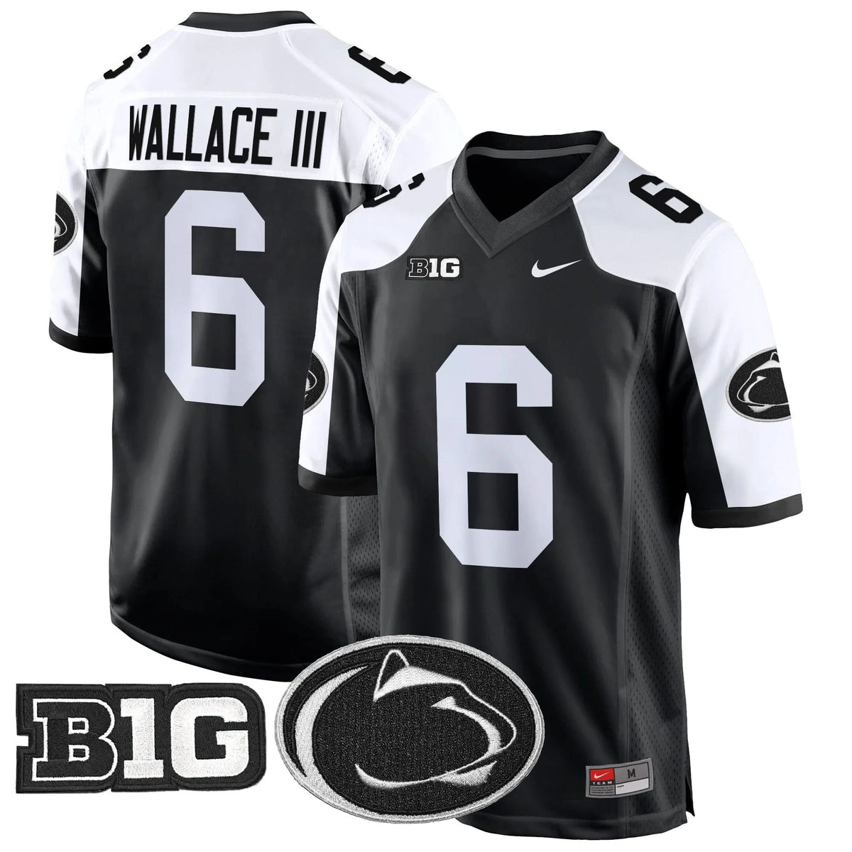 Personalized PSU 2026 Game Jersey - Black Alternate / Harrison Wallace III Stitched