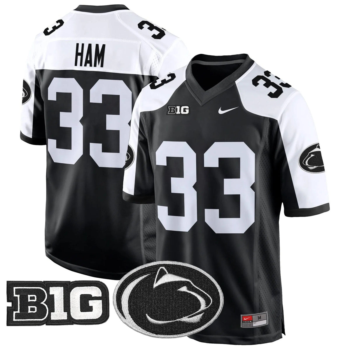 Personalized PSU 2026 Game Jersey - Black Alternate / Jack Ham Stitched