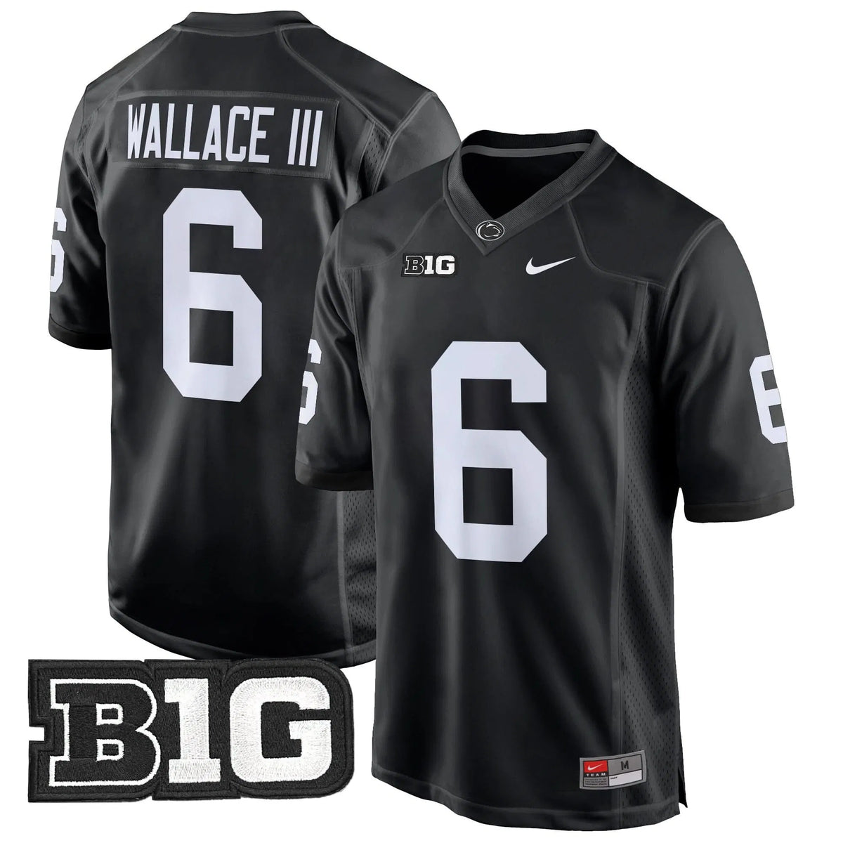 Personalized PSU 2026 Game Jersey - Black / Harrison Wallace III Stitched