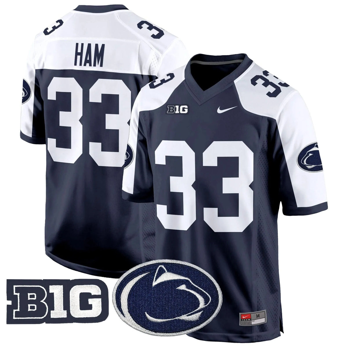 Personalized PSU 2026 Game Jersey - Navy Alternate / Jack Ham Stitched