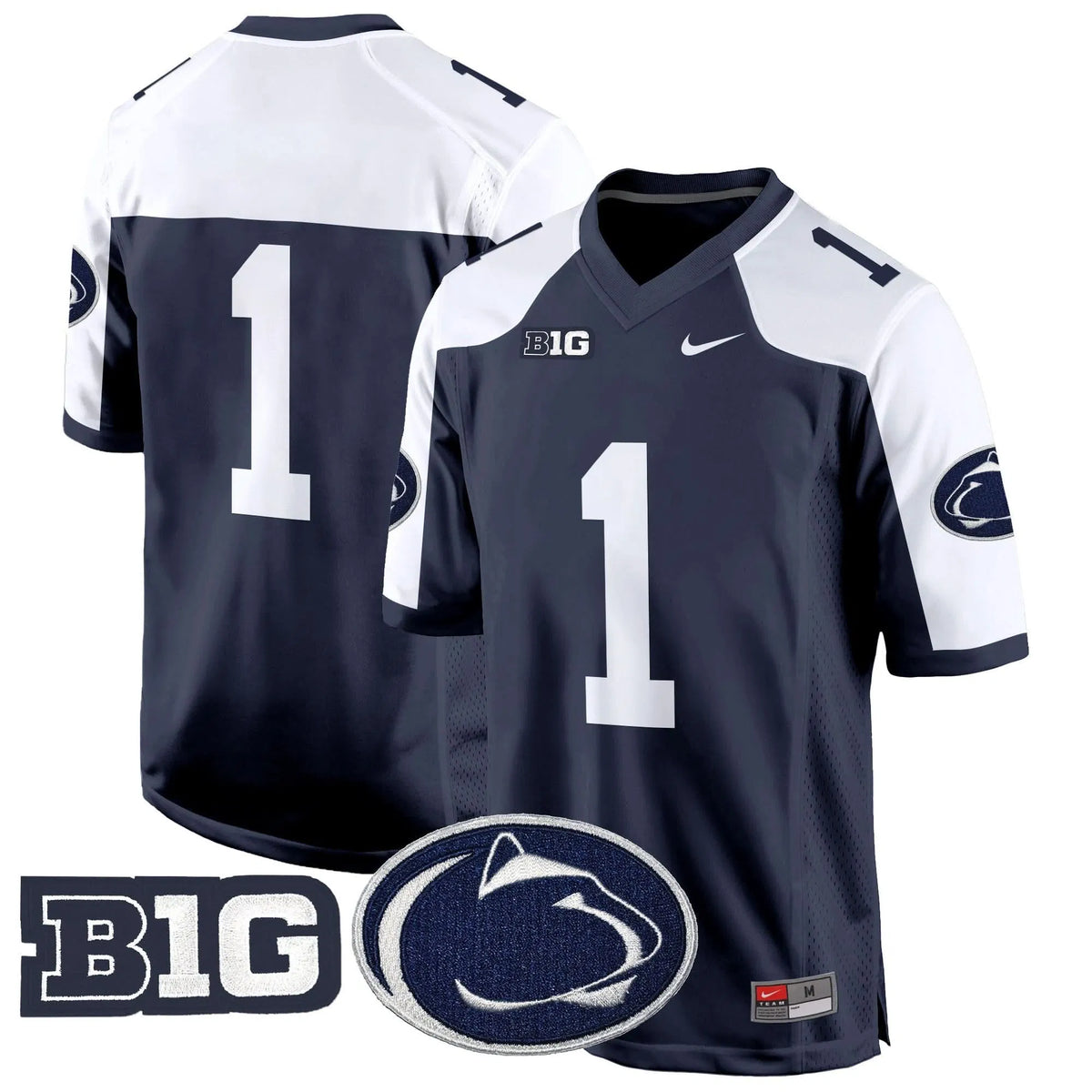 Personalized PSU 2026 Game Jersey - Navy Alternate / #1 Team Stitched