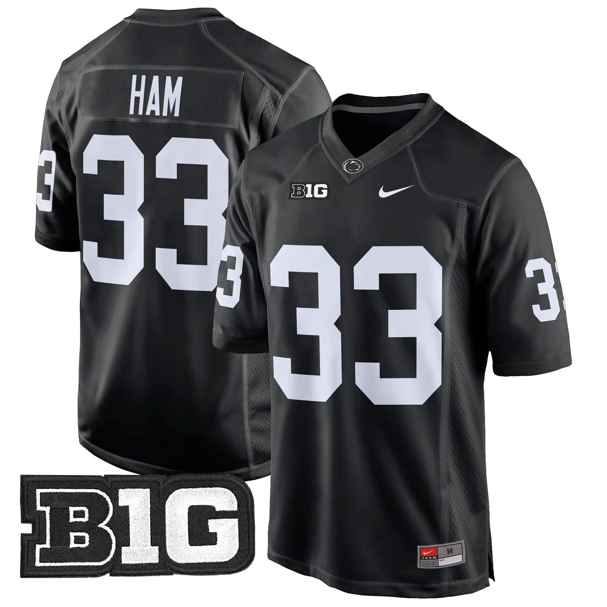 Personalized PSU 2026 Game Jersey - Black / Jack Ham Stitched