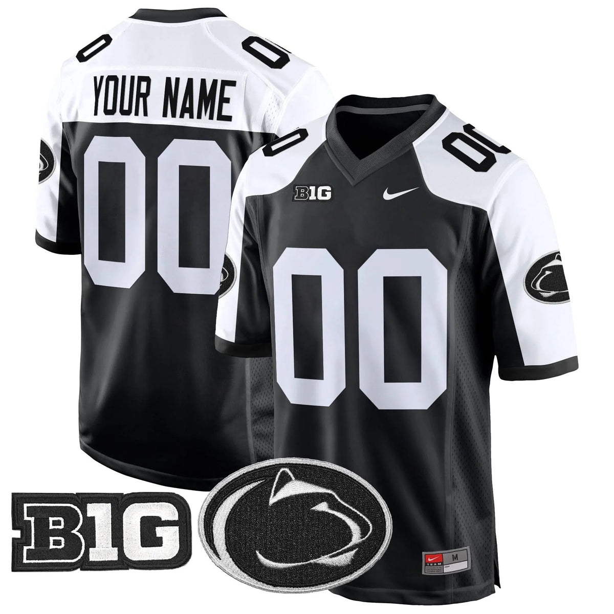Personalized PSU 2026 Game Custom Jersey - Black Alternate Stitched
