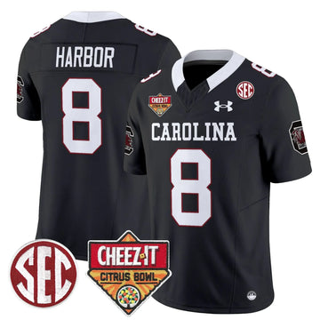Personalized SCG 1980 Throwback Cheez-It Citrus Bowl Patch Vapor Limited Jersey - Black / Nyck Harbor Stitched