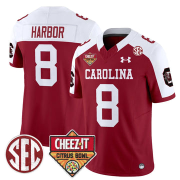 Personalized SCG 1980 Throwback Cheez-It Citrus Bowl Patch Vapor Limited Jersey - Garnet Alternate / Nyck Harbor Stitched