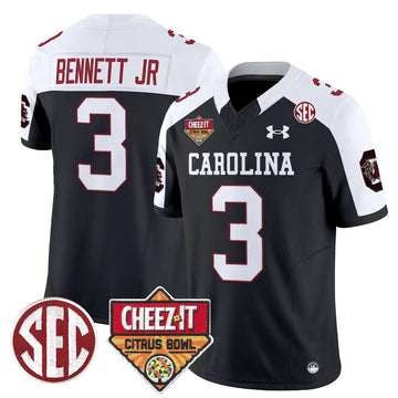 Personalized SCG 1980 Throwback Cheez-It Citrus Bowl Patch Vapor Limited Jersey - Black Alternate / Mazeo Bennett Jr. Stitched
