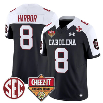 Personalized SCG 1980 Throwback Cheez-It Citrus Bowl Patch Vapor Limited Jersey - Black Alternate / Nyck Harbor Stitched