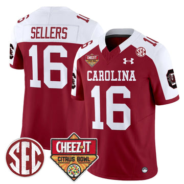 Personalized SCG 1980 Throwback Cheez-It Citrus Bowl Patch Vapor Limited Jersey - Garnet Alternate / Lanorris Sellers Stitched