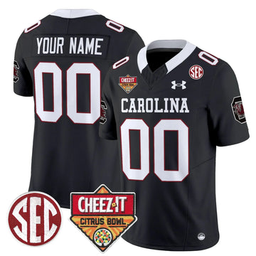 Personalized SCG 1980 Throwback Cheez-It Citrus Bowl Patch Vapor Limited Custom Jersey - Black Stitched