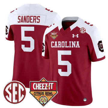 Personalized SCG 1980 Throwback Cheez-It Citrus Bowl Patch Vapor Limited Jersey - Garnet Alternate / Raheim Sanders Stitched