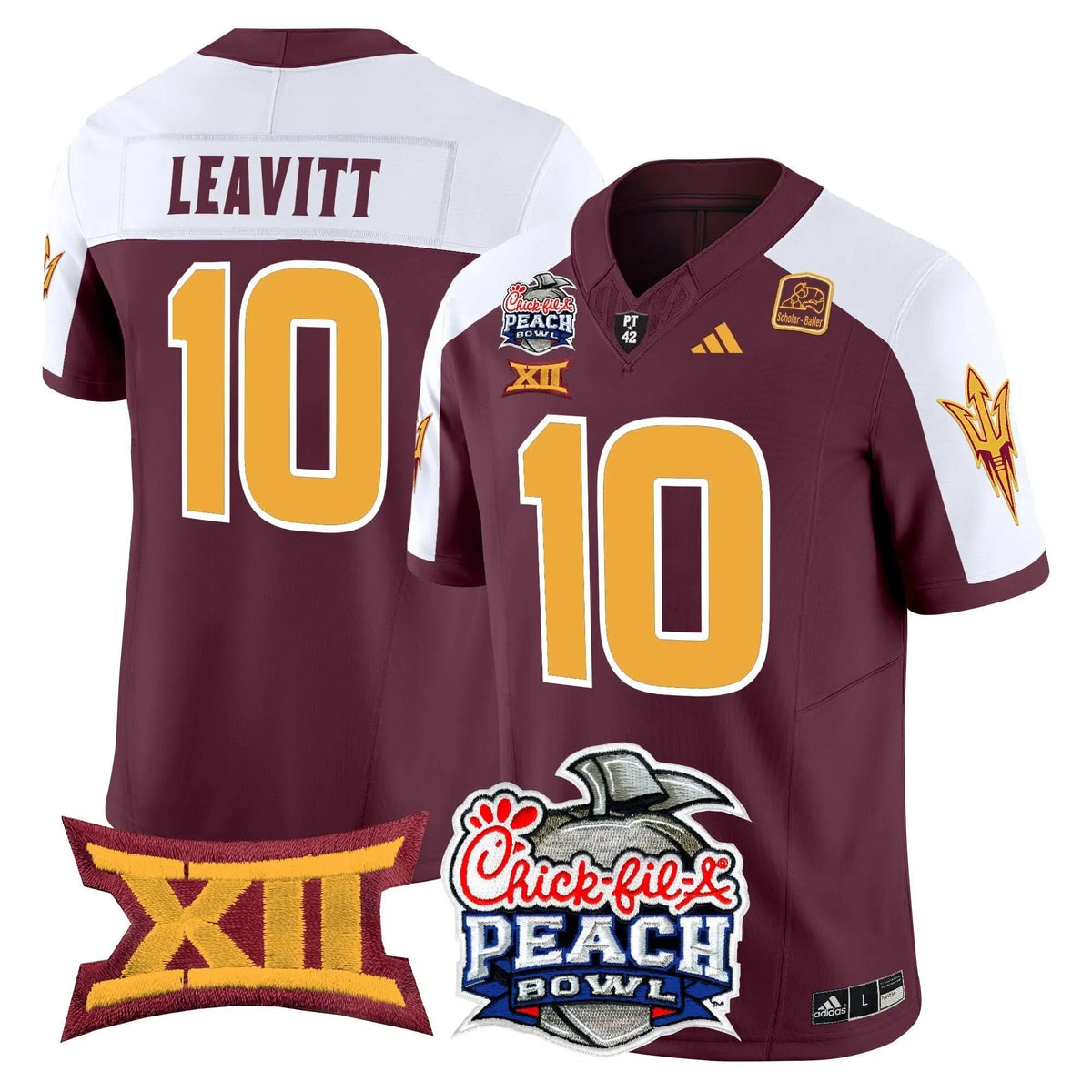 Personalized ASSD 2026 Peach Bowl Vapor Limited Jersey - Maroon Alternate / Sam Leavitt Stitched