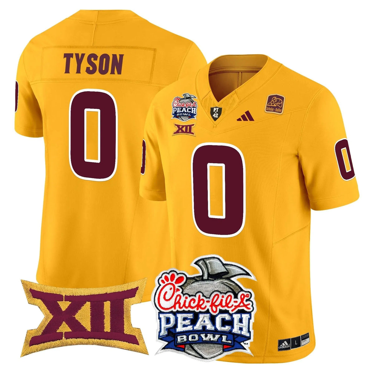 Personalized ASSD 2026 Peach Bowl Vapor Limited Jersey - Gold / Jordyn Tyson Stitched