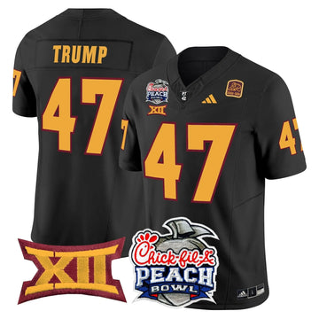 Personalized ASSD 2026 Peach Bowl Vapor Limited Jersey - Black / Trump Stitched
