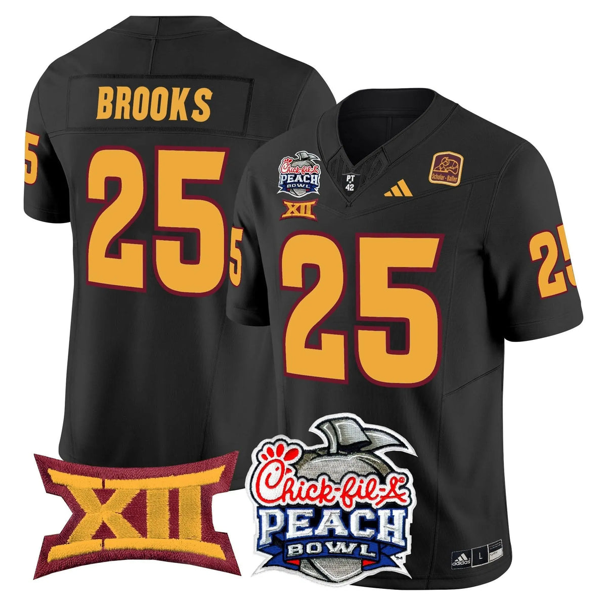 Personalized ASSD 2026 Peach Bowl Vapor Limited Jersey - Black / DeCarlos Brooks Stitched