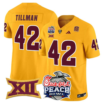 Personalized ASSD 2026 Peach Bowl Vapor Limited Jersey - Gold / Pat Tillman Stitched