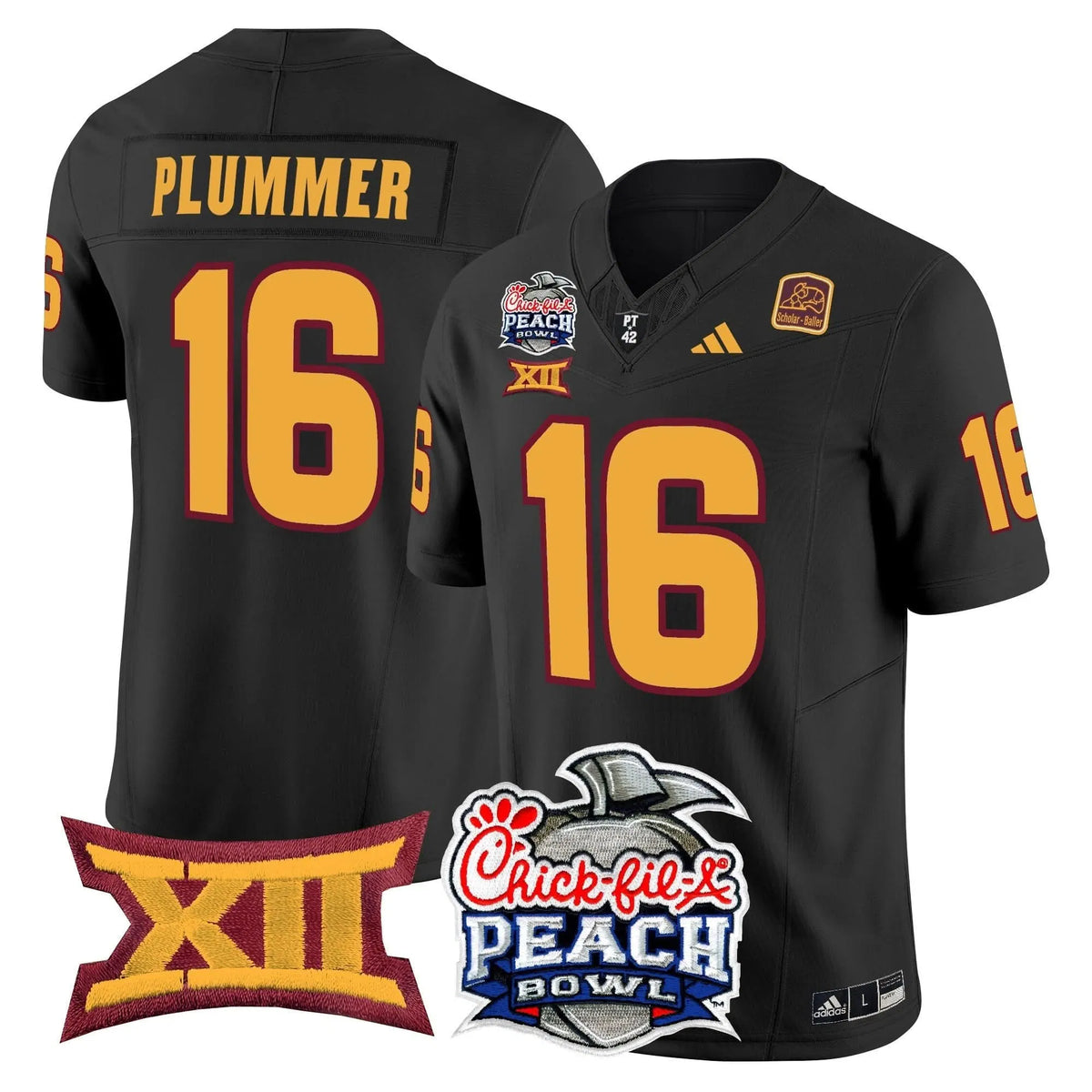 Personalized ASSD 2026 Peach Bowl Vapor Limited Jersey - Black / Jake Plummer Stitched