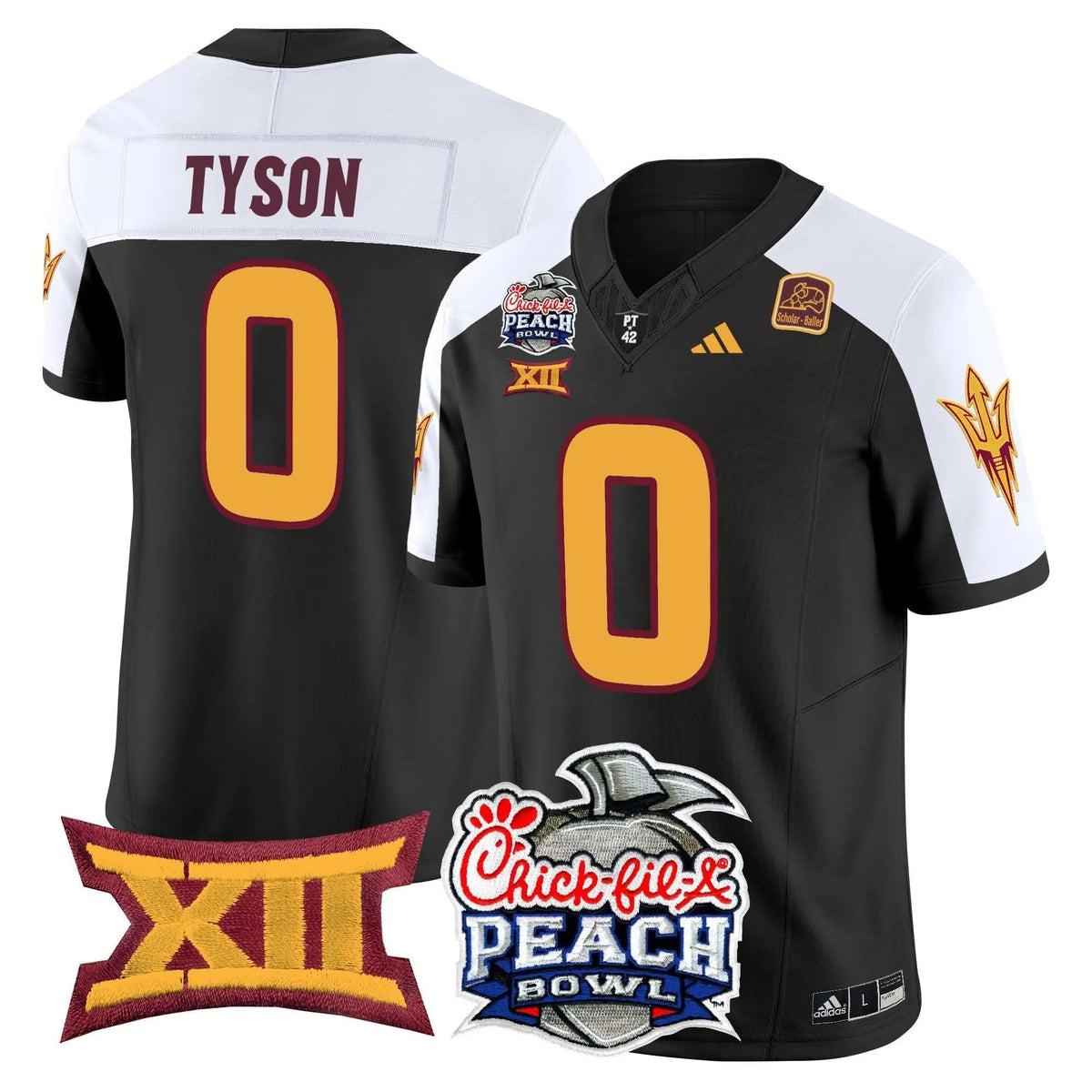 Personalized ASSD 2026 Peach Bowl Vapor Limited Jersey - Black Alternate / Jordyn Tyson Stitched