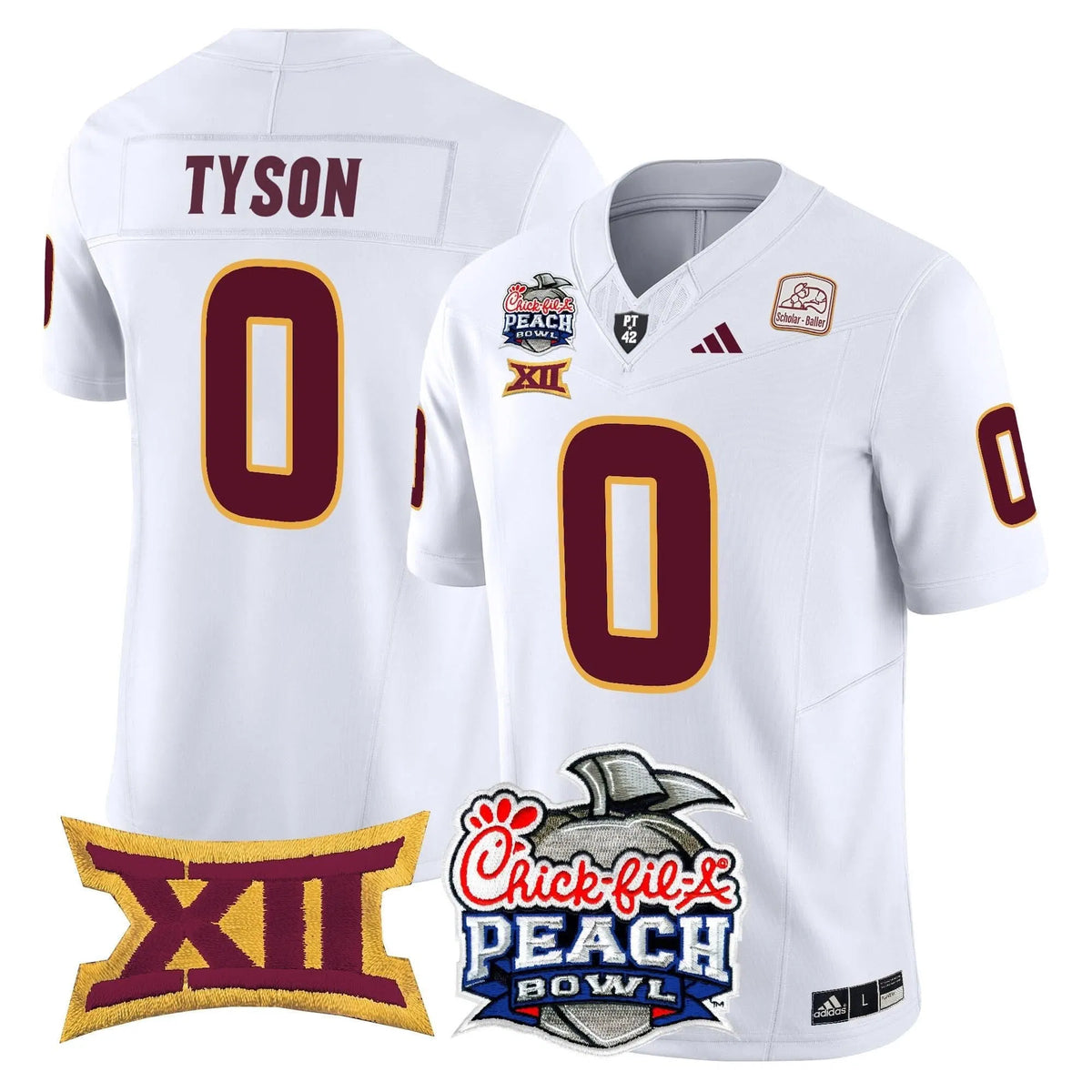 Personalized ASSD 2026 Peach Bowl Vapor Limited Jersey - White / Jordyn Tyson Stitched