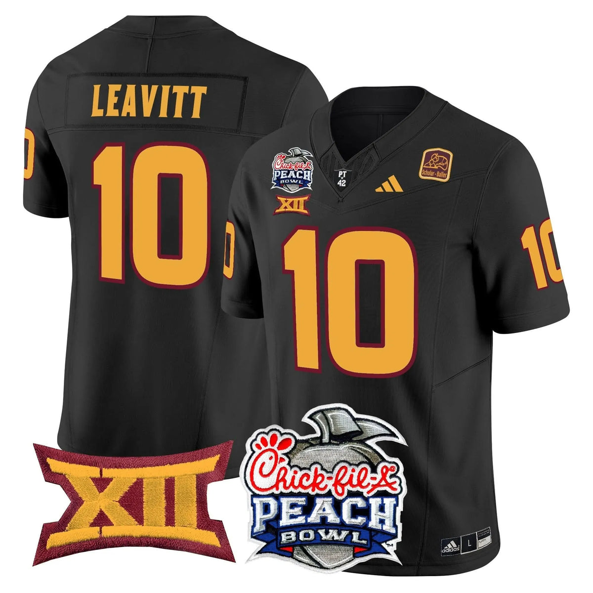 Personalized ASSD 2026 Peach Bowl Vapor Limited Jersey - Black / Sam Leavitt Stitched