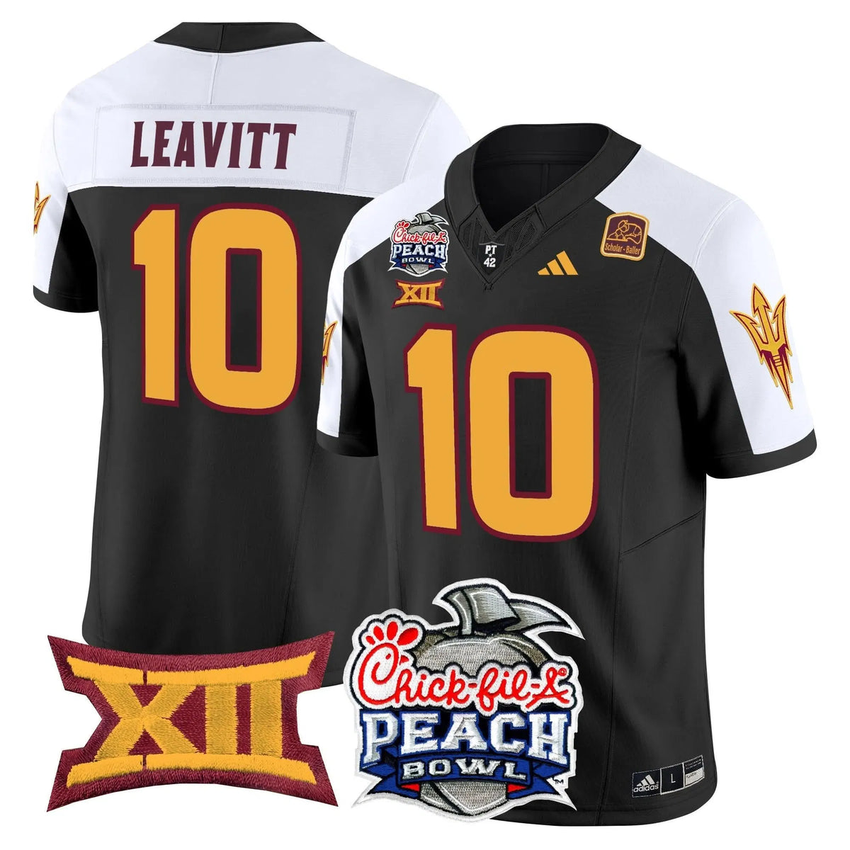 Personalized ASSD 2026 Peach Bowl Vapor Limited Jersey - Black Alternate / Sam Leavitt Stitched