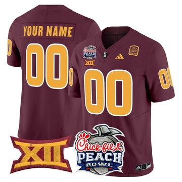Personalized ASSD 2026 Peach Bowl Vapor Limited Custom Jersey - Maroon Stitched
