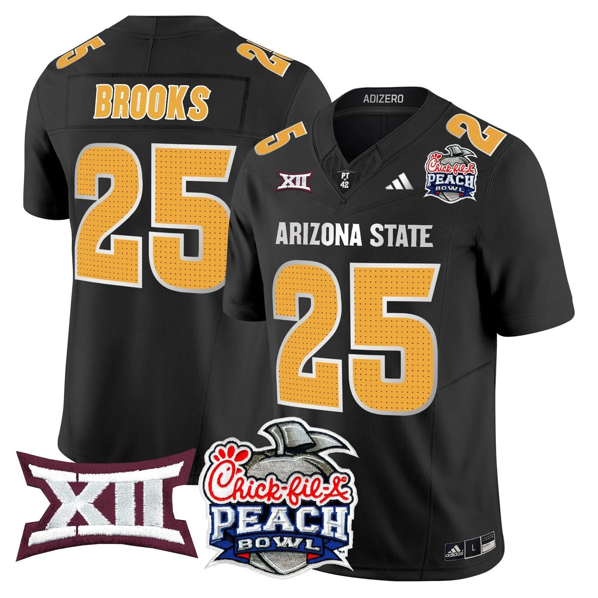 Personalized ASSD 2026 Peach Bowl Vapor Limited Jersey - Black / DeCarlos Brooks Stitched