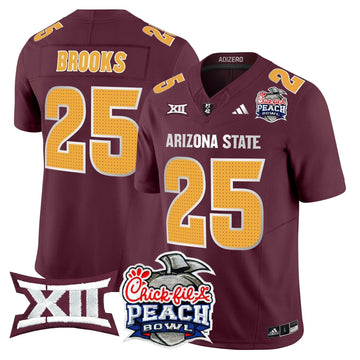 Personalized ASSD 2026 Peach Bowl Vapor Limited Jersey - Maroon / DeCarlos Brooks Stitched
