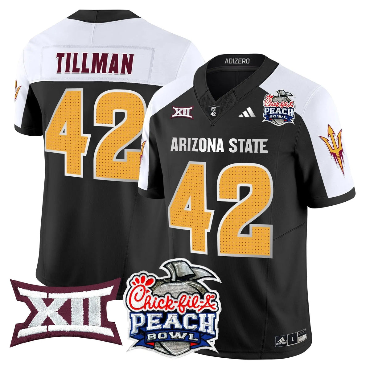 Personalized ASSD 2026 Peach Bowl Vapor Limited Jersey - Black Alternate / Pat Tillman Stitched
