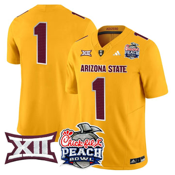 Personalized ASSD 2026 Peach Bowl Vapor Limited Jersey - Gold / #1 Team Stitched