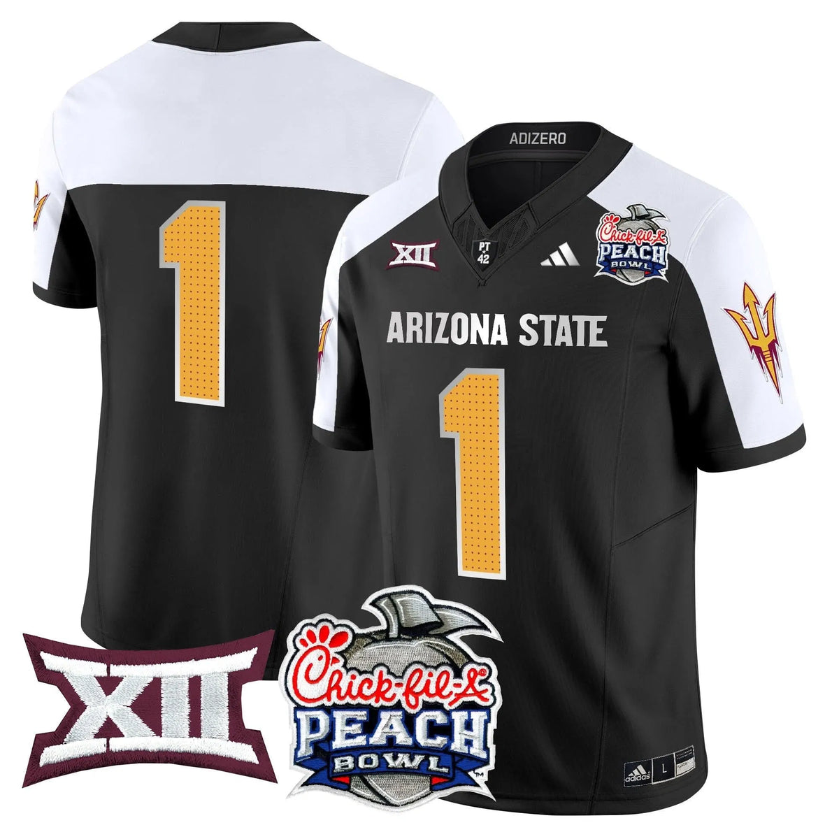 Personalized ASSD 2026 Peach Bowl Vapor Limited Jersey - Black Alternate / #1 Team Stitched