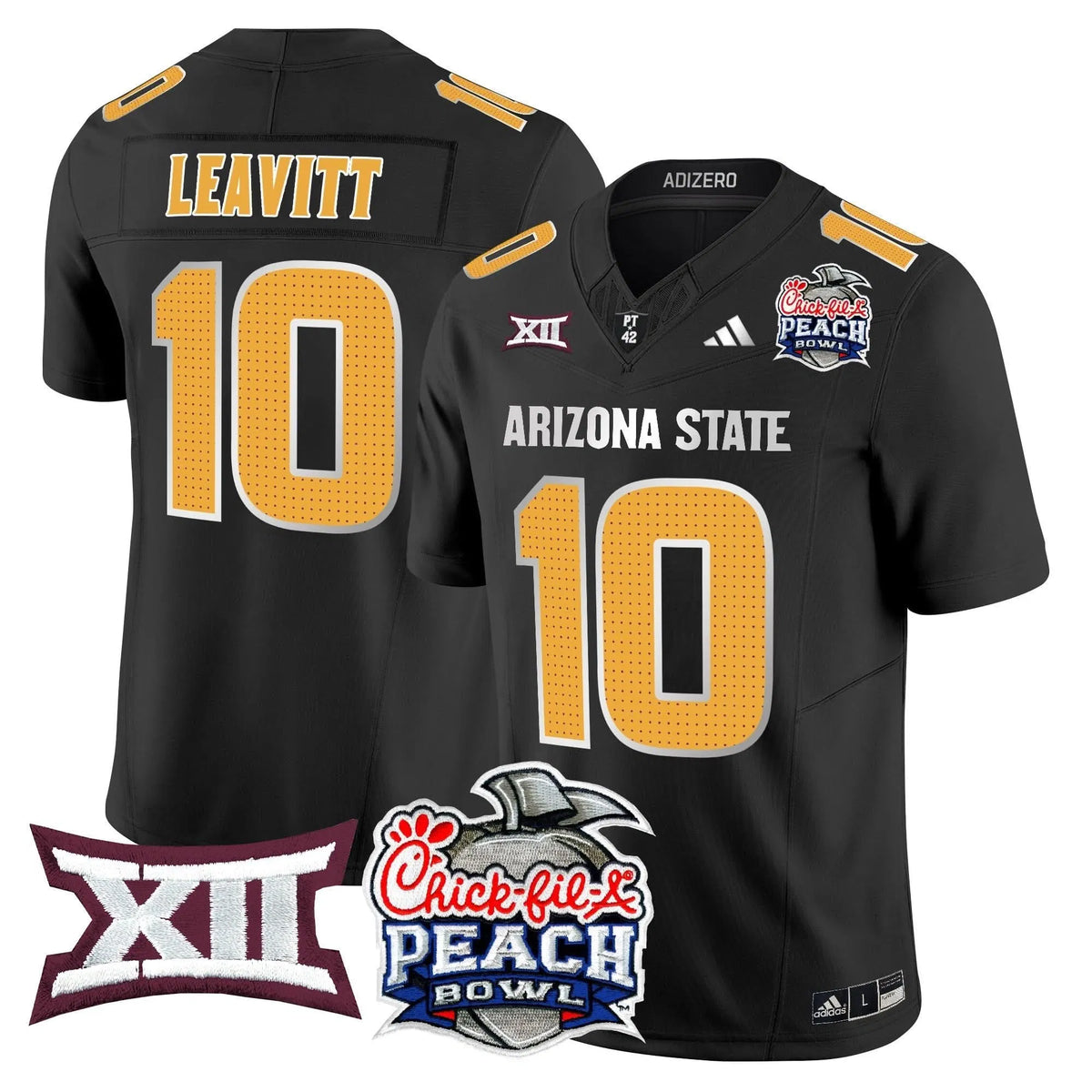 Personalized ASSD 2026 Peach Bowl Vapor Limited Jersey - Black / Sam Leavitt Stitched
