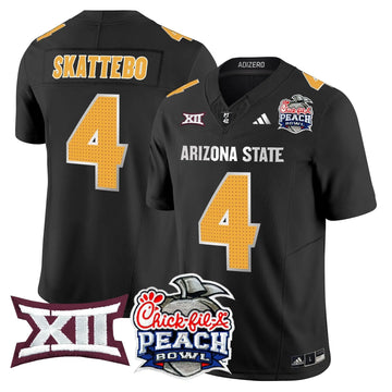 Personalized ASSD 2026 Peach Bowl Vapor Limited Jersey - Black / Cam Skattebo Stitched