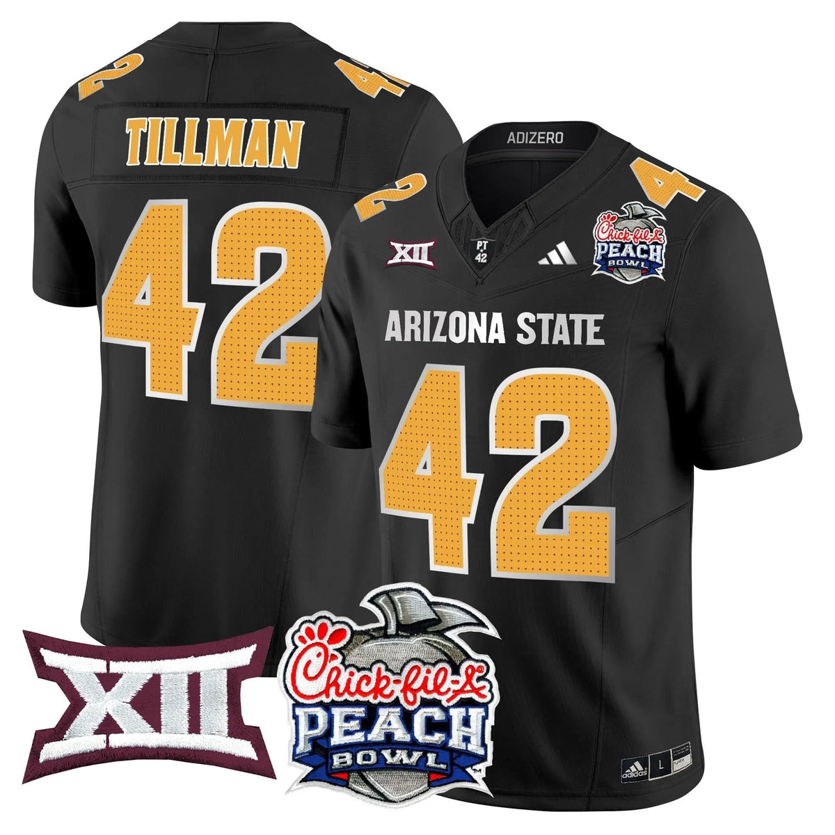 Personalized ASSD 2026 Peach Bowl Vapor Limited Jersey - Black / Pat Tillman Stitched